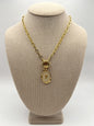 Nude Initial Necklace