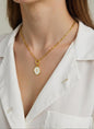 White Initial Necklace