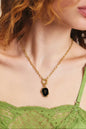 Black Initial Necklace