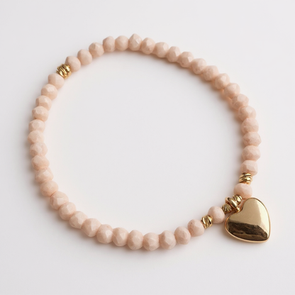 Champagne Heart Bracelet