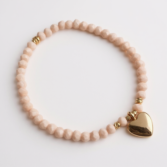 Champagne Heart Bracelet