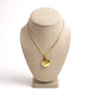 Gold-plated Scorpio zodiac necklace with cubic zirconia stones
