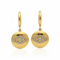 Luminous Eye Medallion Earrings